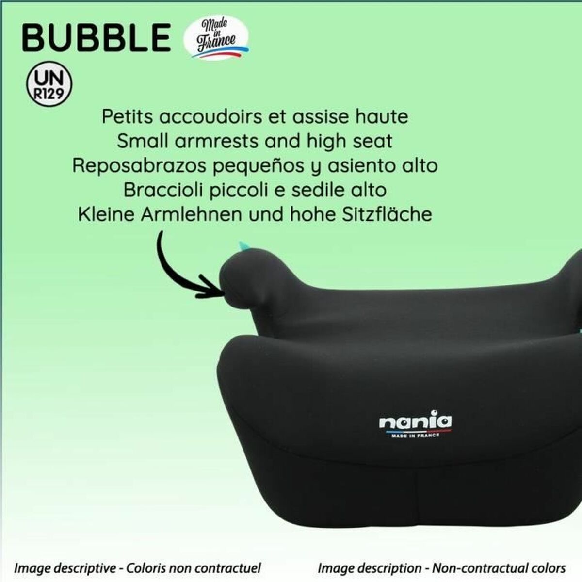 Car Chair Nania Black III (22 – 36 kg) ECE R129