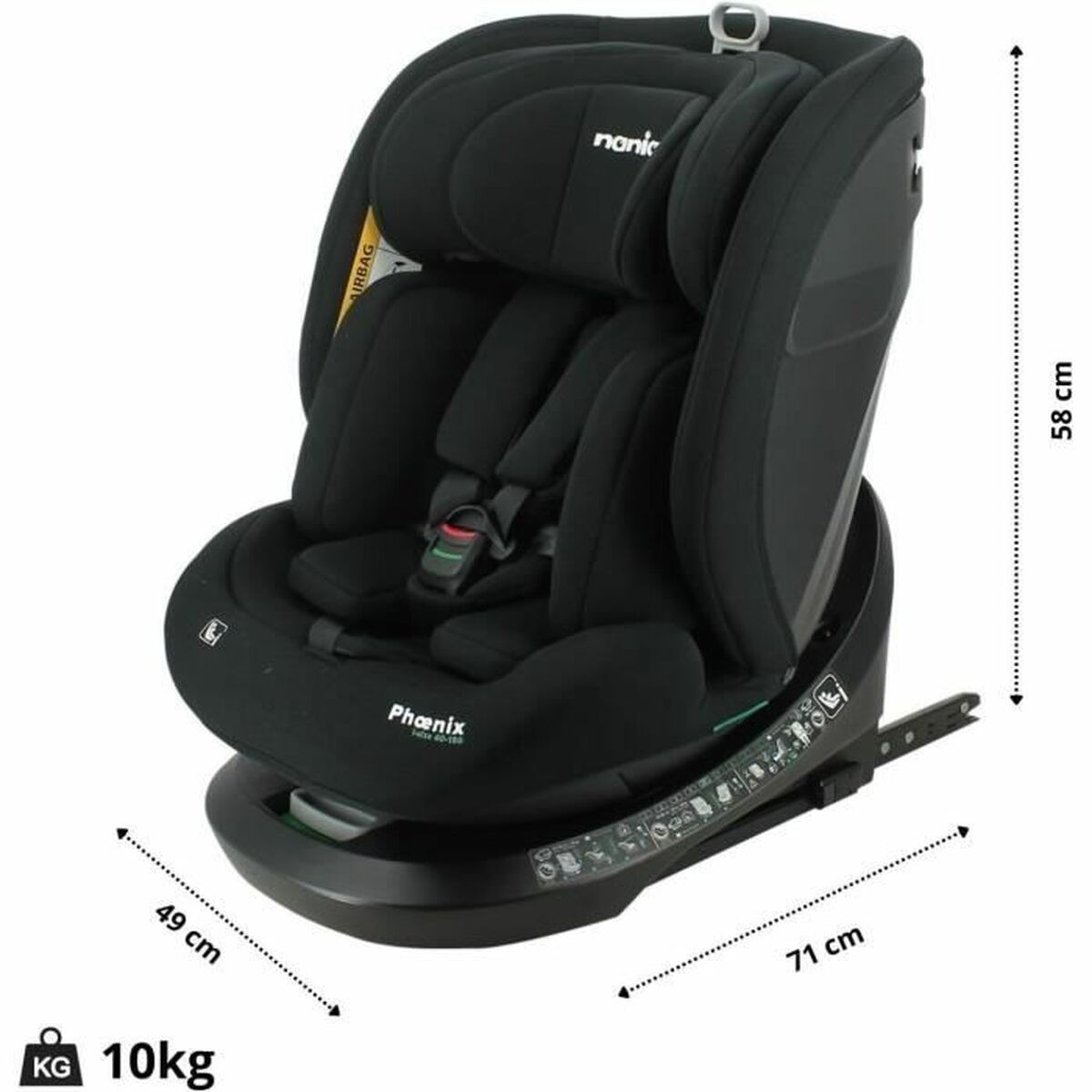 Car Chair Nania Black