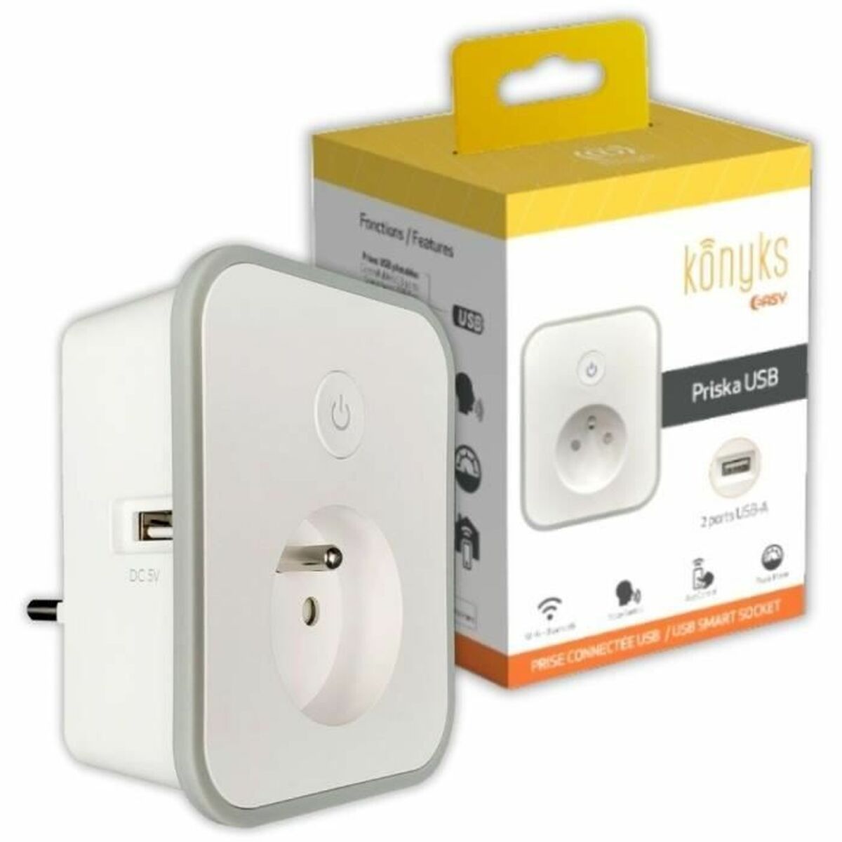 Plug with consumption meter Konyks Priska Bluetooth Wi-Fi 16 A