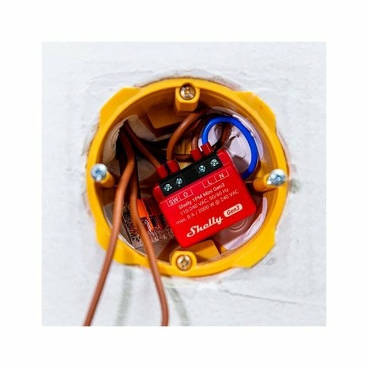 Wi-Fi switch module Shelly Mini 1PM Gen3 Bluetooth Wi-Fi Bluetooth 4.2