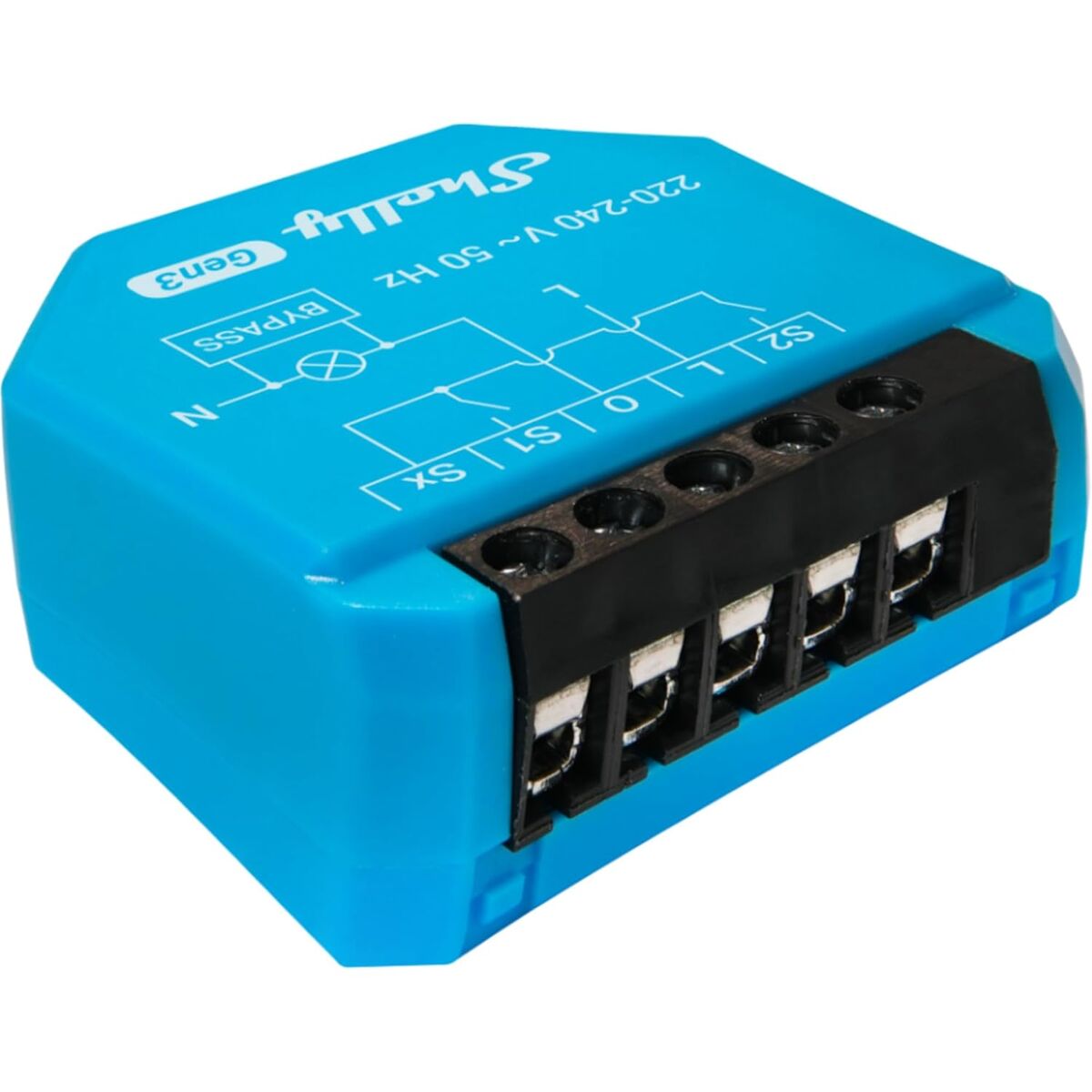 Smart Plug Shelly S3SW-0A2X4EUL Bluetooth Wi-Fi 230 V 16 A Smart Plug Shelly S3SW-0A2X4EUL Bluetooth Wi-Fi 230 V 16 A
