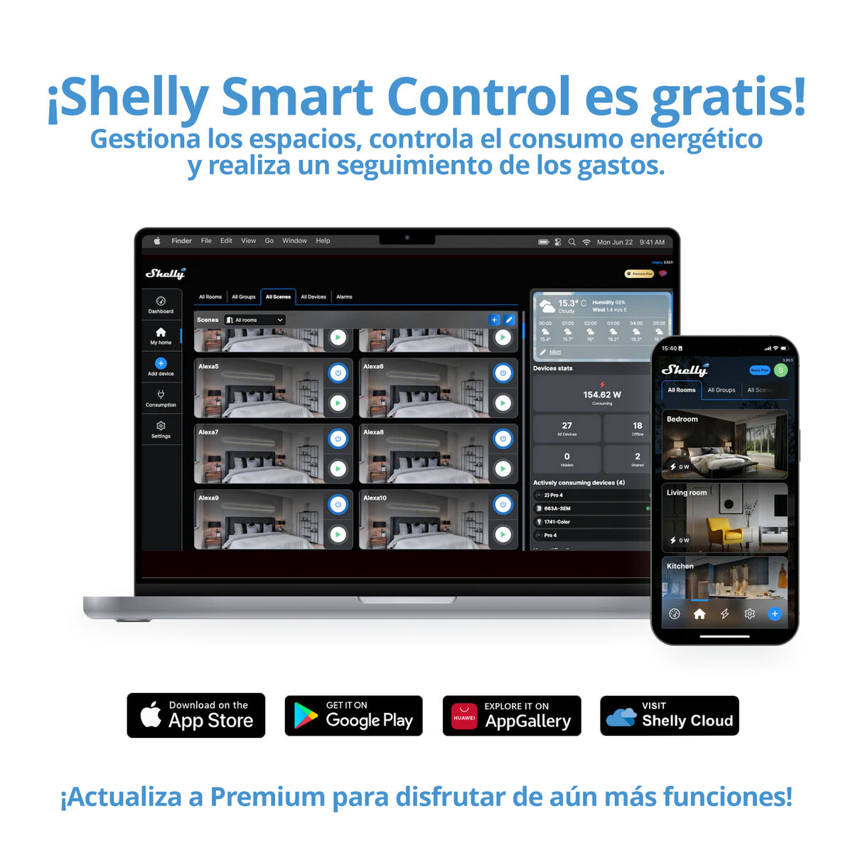 Smart Plug Shelly S3PL-20112EU Wi-Fi