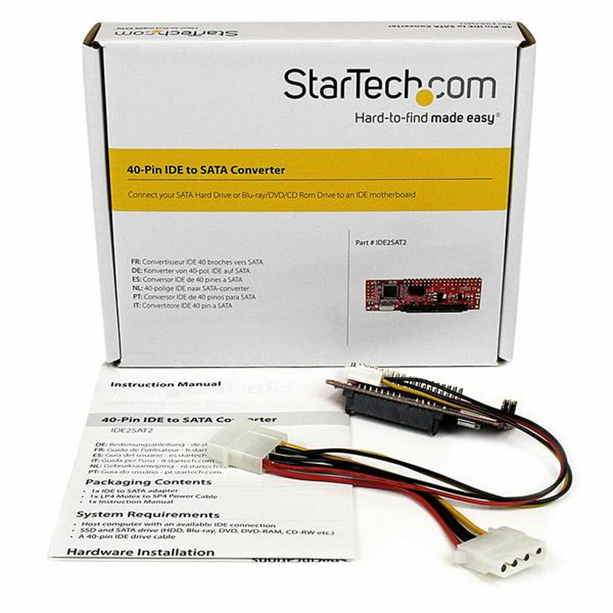 SATA Cable Startech IDE2SAT2 SATA Cable Startech IDE2SAT2