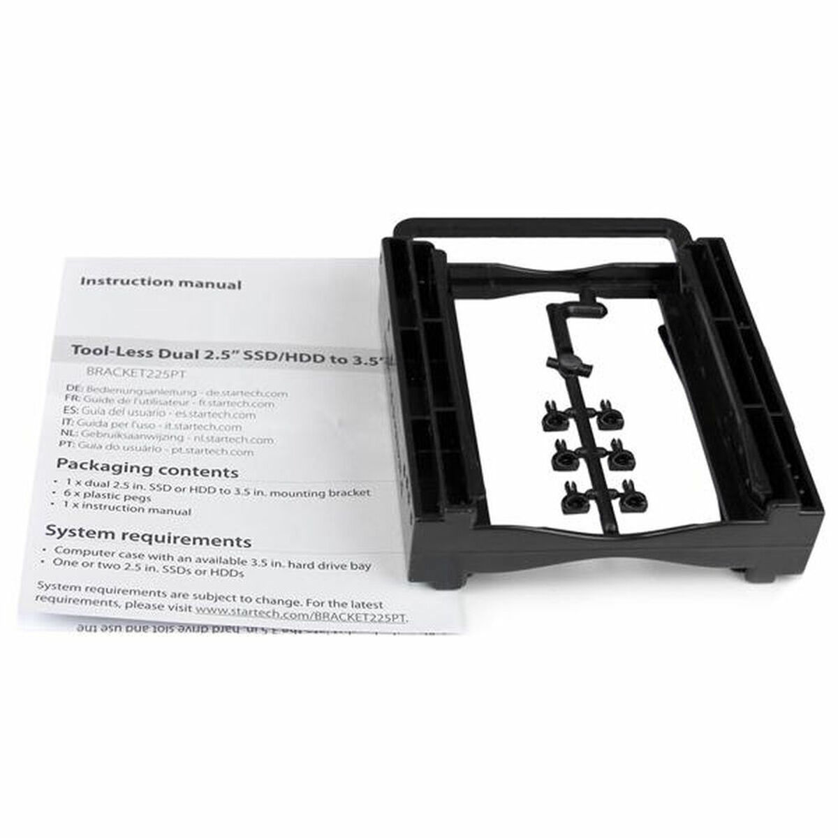 Accessory Startech BRACKET225PT Black 2,5″ Mounted support