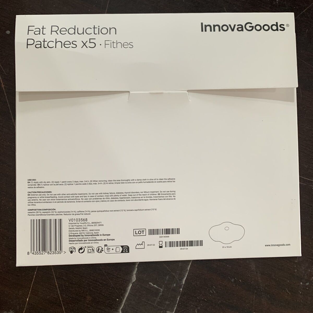 Slimming Patches with Plant Extracts Fithes InnovaGoods 5 Units