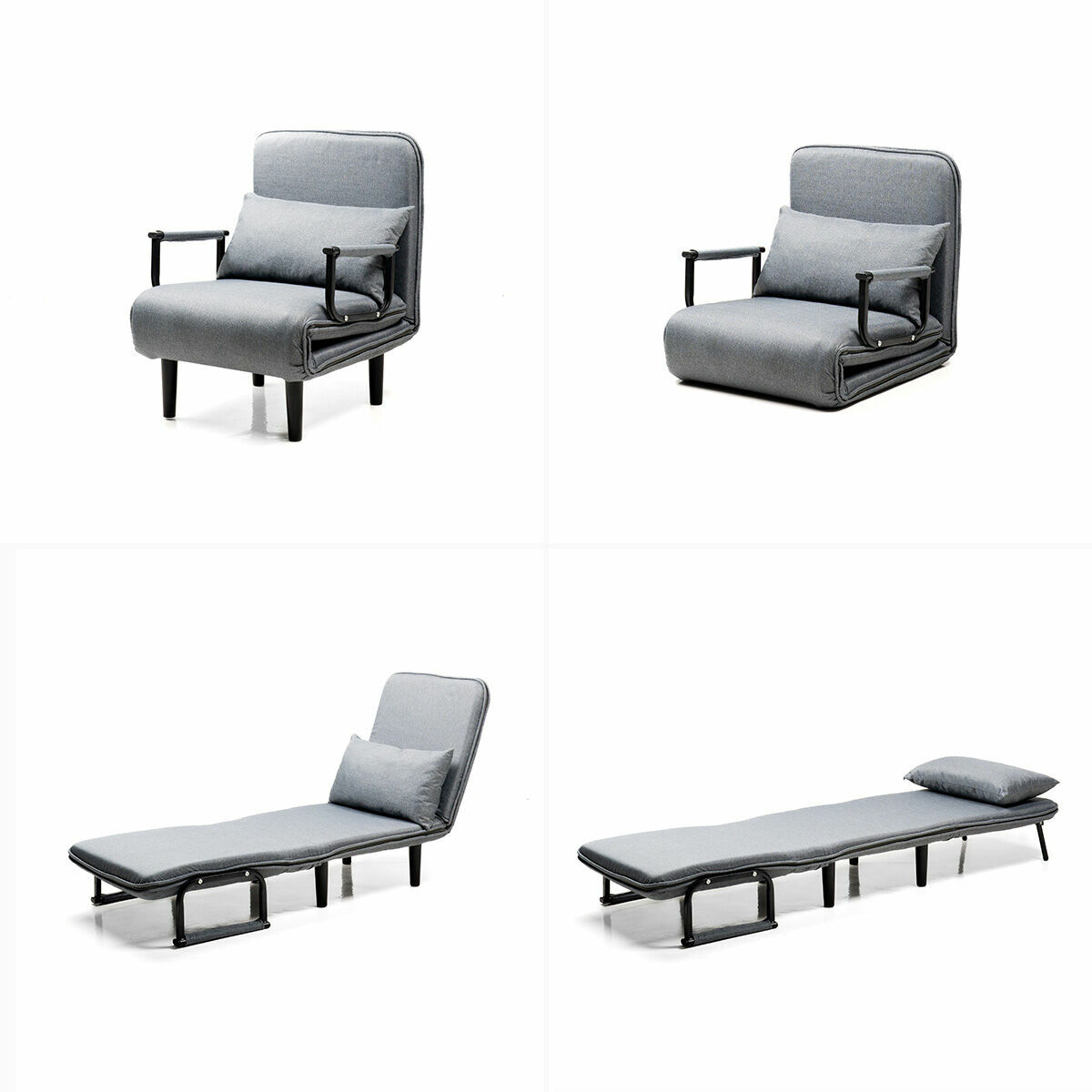 4-in-1 Convertible Single Sofa Bed InnovaGoods (Refurbished B)