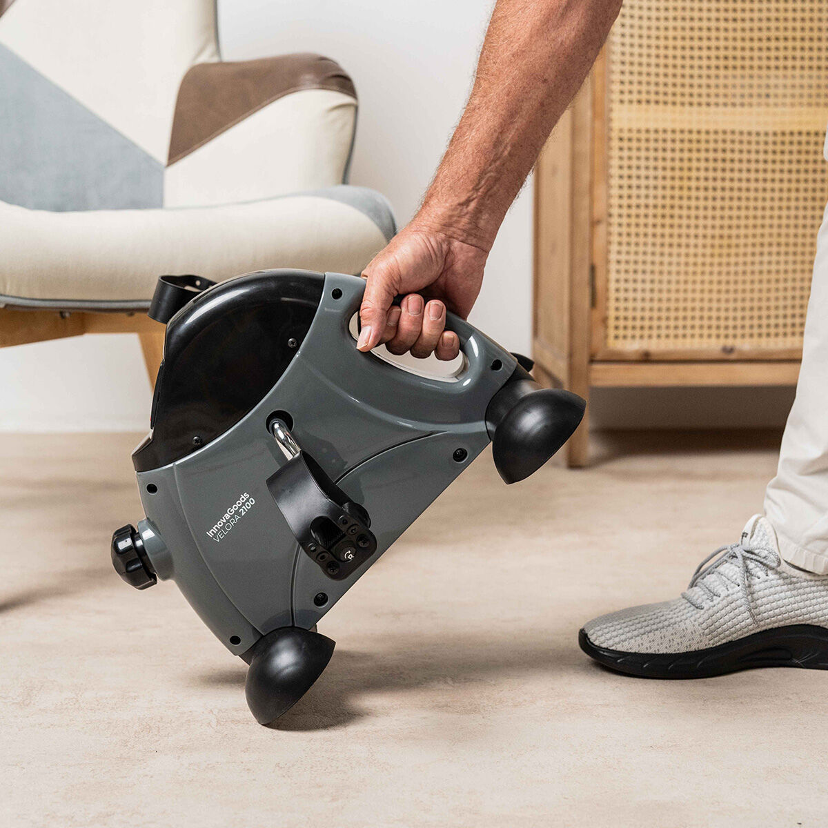 Static Pedaler for Arms and Legs with Mat Velora 2100 InnovaGoods