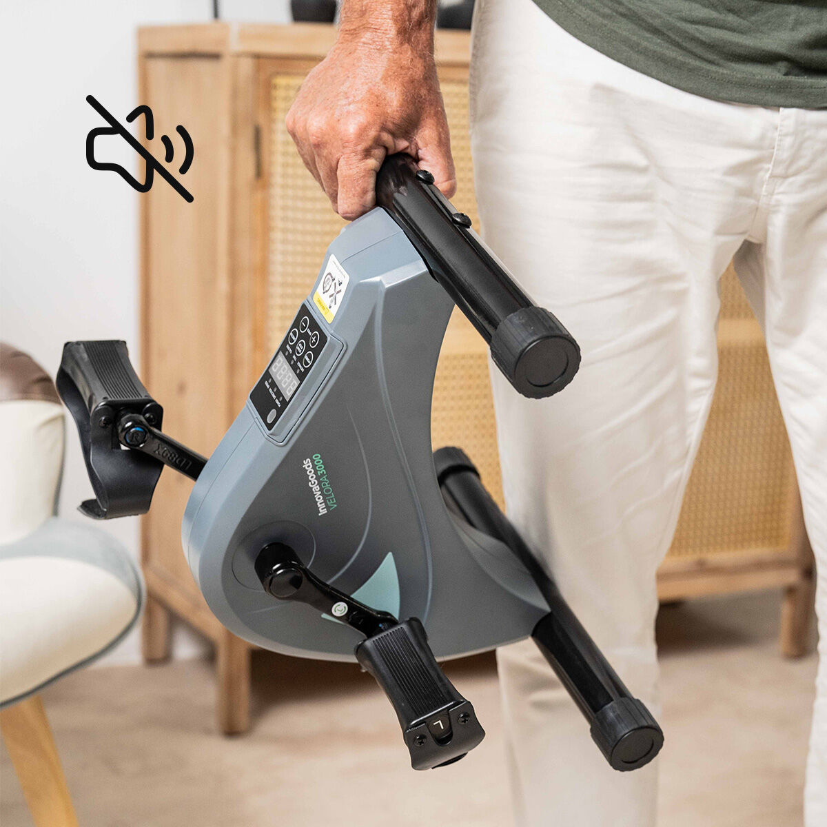 Electric Assisted Pedaler for Arms and Legs with Mat and Remote Control Velora 3000 InnovaGoods