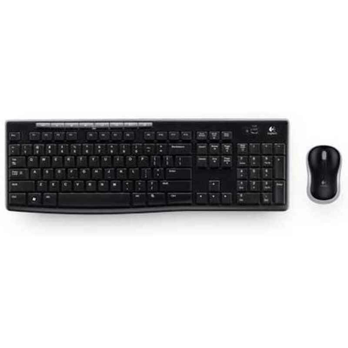Keyboard and Mouse Logitech LGT-MK270-US Black QWERTY Qwerty US Keyboard and Mouse Logitech LGT-MK270-US Black QWERTY Qwerty US