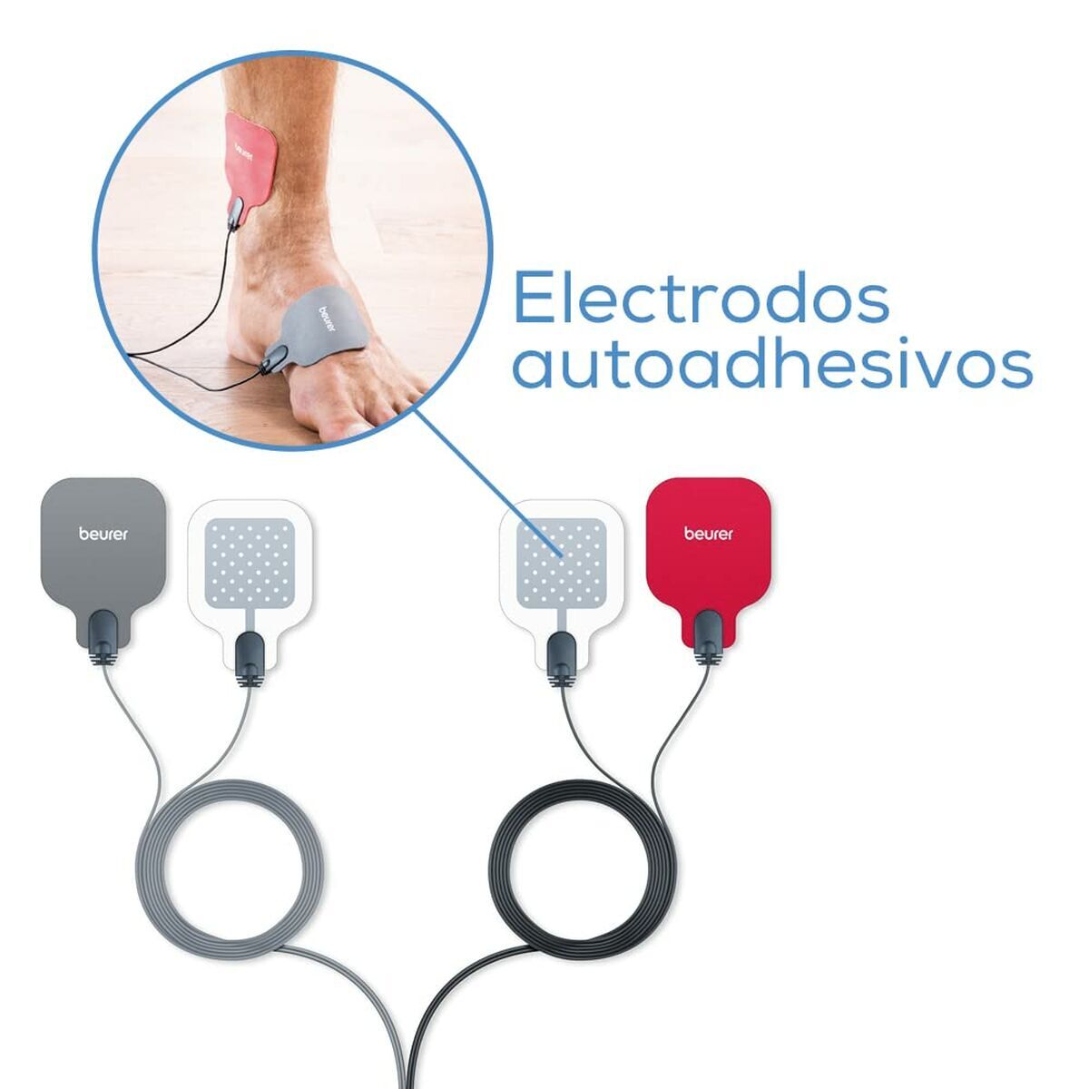 Electric Handheld Massager Beurer cuadradas Blue Electrostimulator