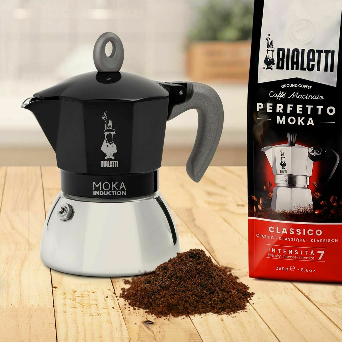 Italian Coffee Pot Bialetti 0006936/NP Black Metal Aluminium