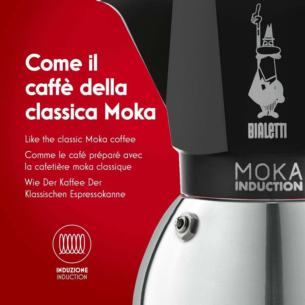 Italian Coffee Pot Bialetti 0006936/NP Black Metal Aluminium