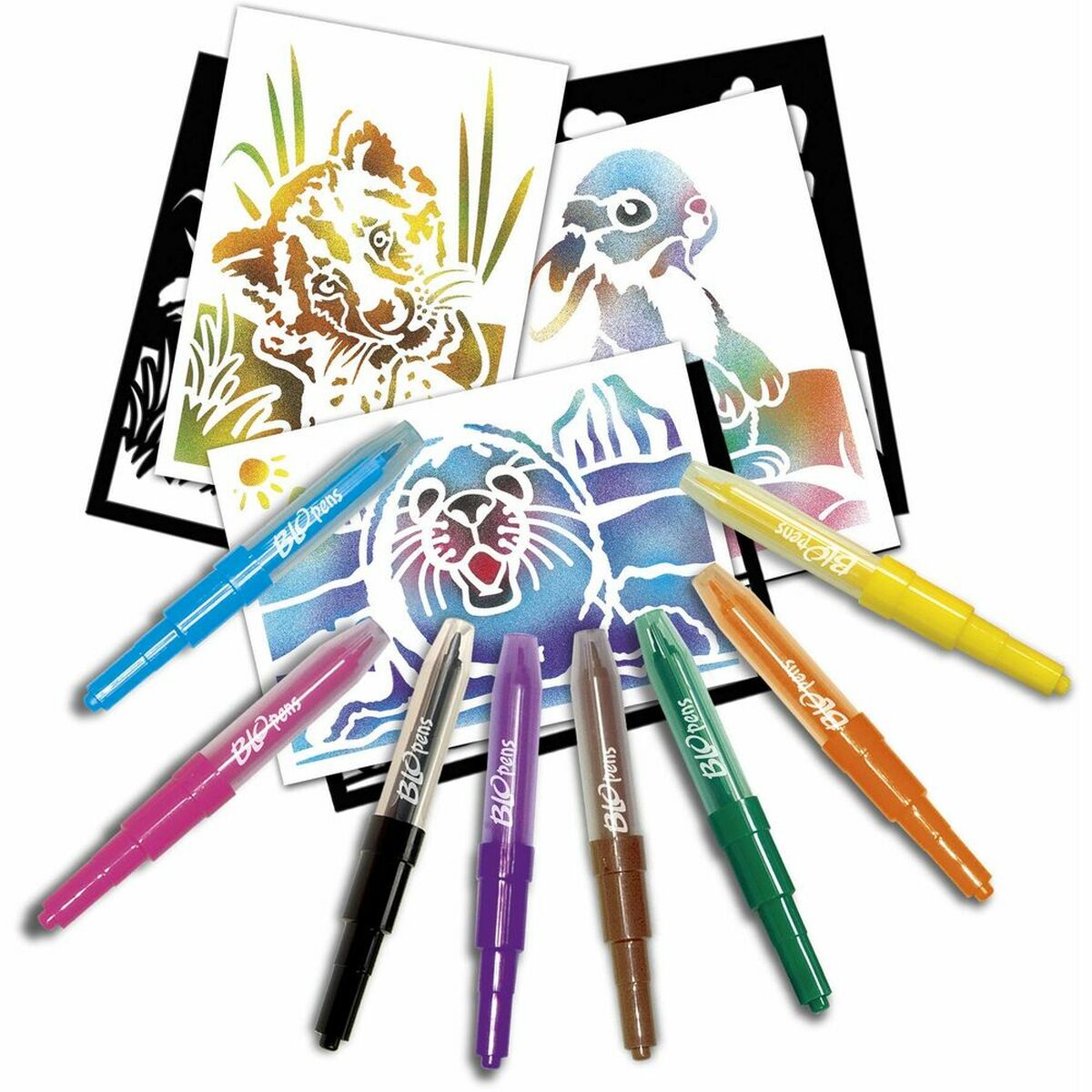 Set of Felt Tip Pens Blopens Airbrush (Refurbished B)