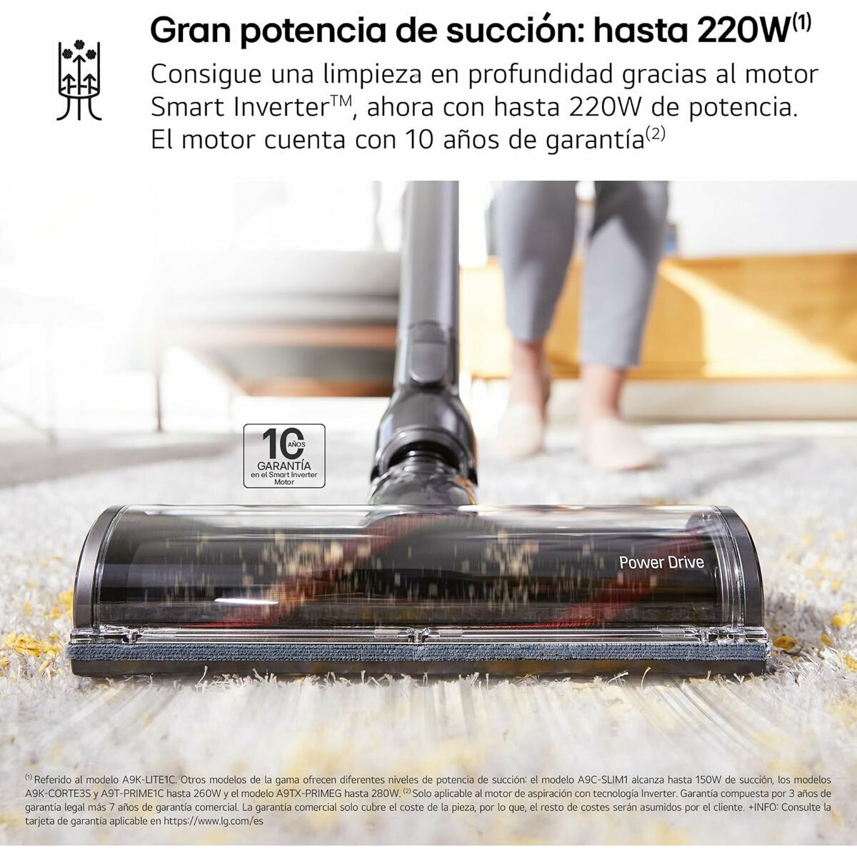 Cordless Cyclonic Hoover with Brush LG A9K-LITE1C