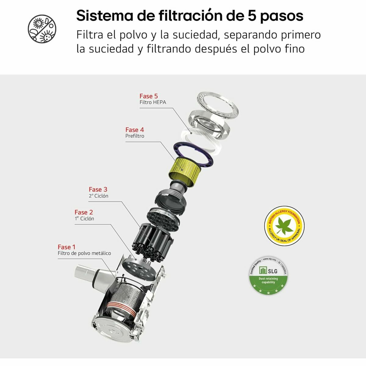 Cordless Cyclonic Hoover with Brush LG A9K-LITE1C