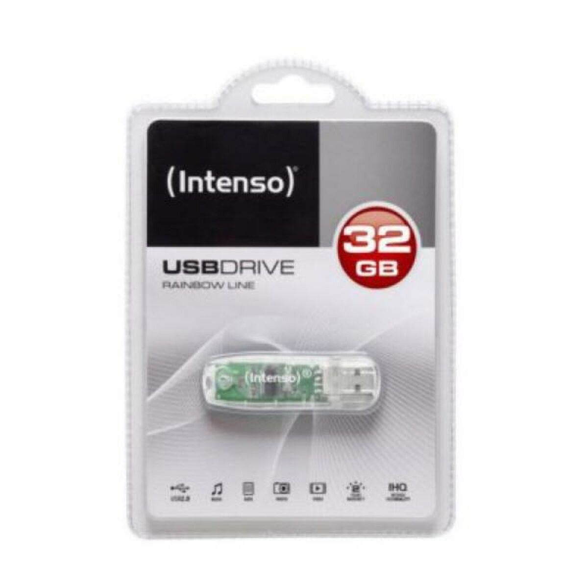 USB stick INTENSO Rainbow Line 32 GB Transparent 32 GB USB stick USB stick INTENSO Rainbow Line 32 GB Transparent 32 GB USB stick