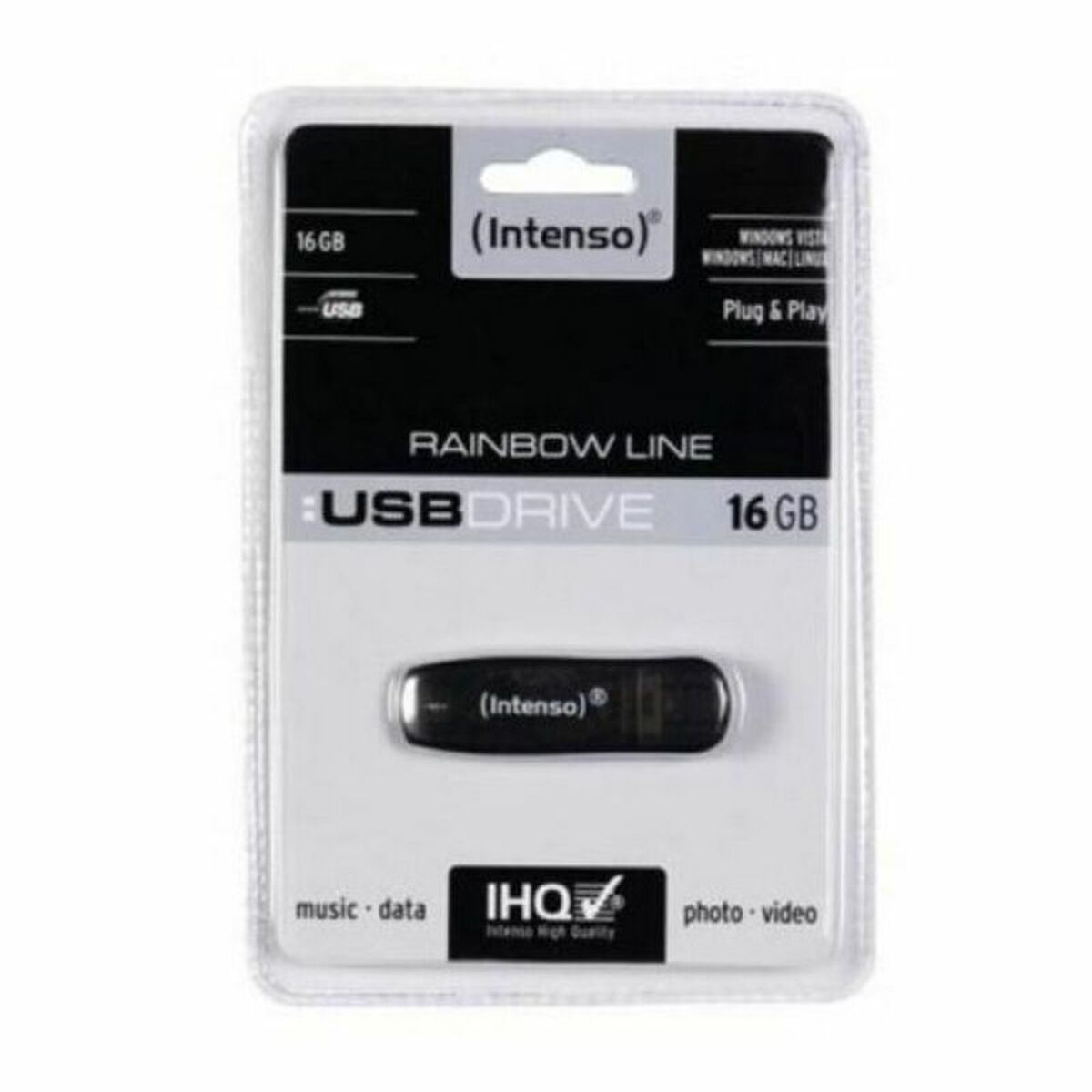 USB stick INTENSO Rainbow Line 16 GB Black 16 GB USB stick USB stick INTENSO Rainbow Line 16 GB Black 16 GB USB stick