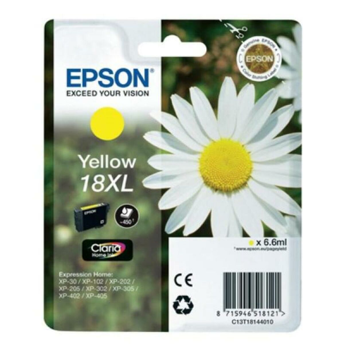 Original Ink Cartridge Epson 18XL Yellow Original Ink Cartridge Epson 18XL Yellow