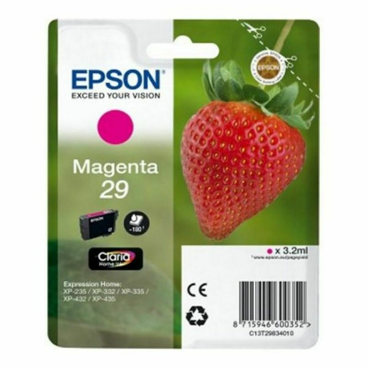 Original Ink Cartridge Epson CLARIA T29 Magenta