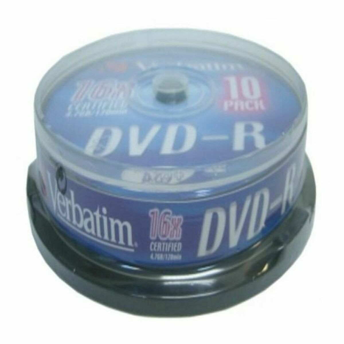 DVD-R Verbatim DVD-R Matt Silver 16x 10 pcs (10 Units) DVD-R Verbatim DVD-R Matt Silver 16x 10 pcs (10 Units)