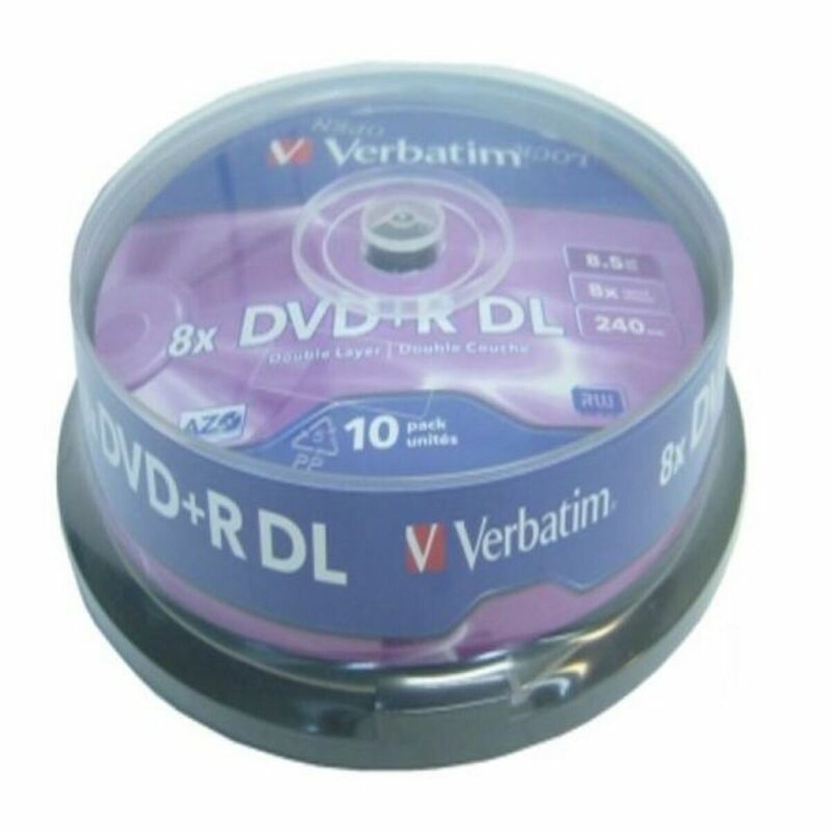 DVD+R Verbatim VB-DPD55S1 8,5 GB 8x DVD+R Verbatim VB-DPD55S1 8,5 GB 8x