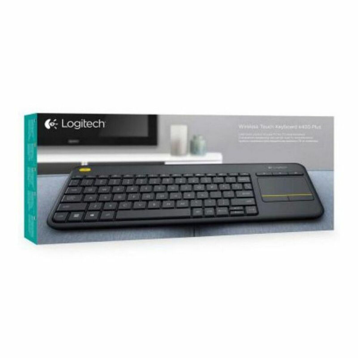 Keyboard Logitech K400 Plus Black Spanish Qwerty