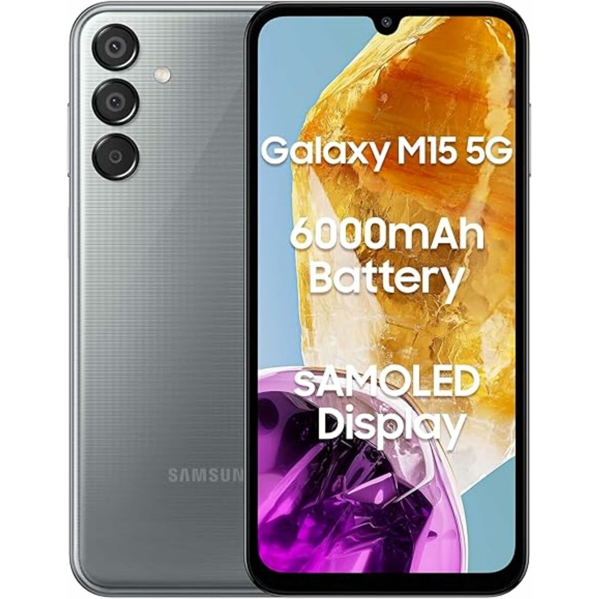Smartphone Samsung Galaxy M15 6,5″ 4 GB RAM 128 GB Black Grey