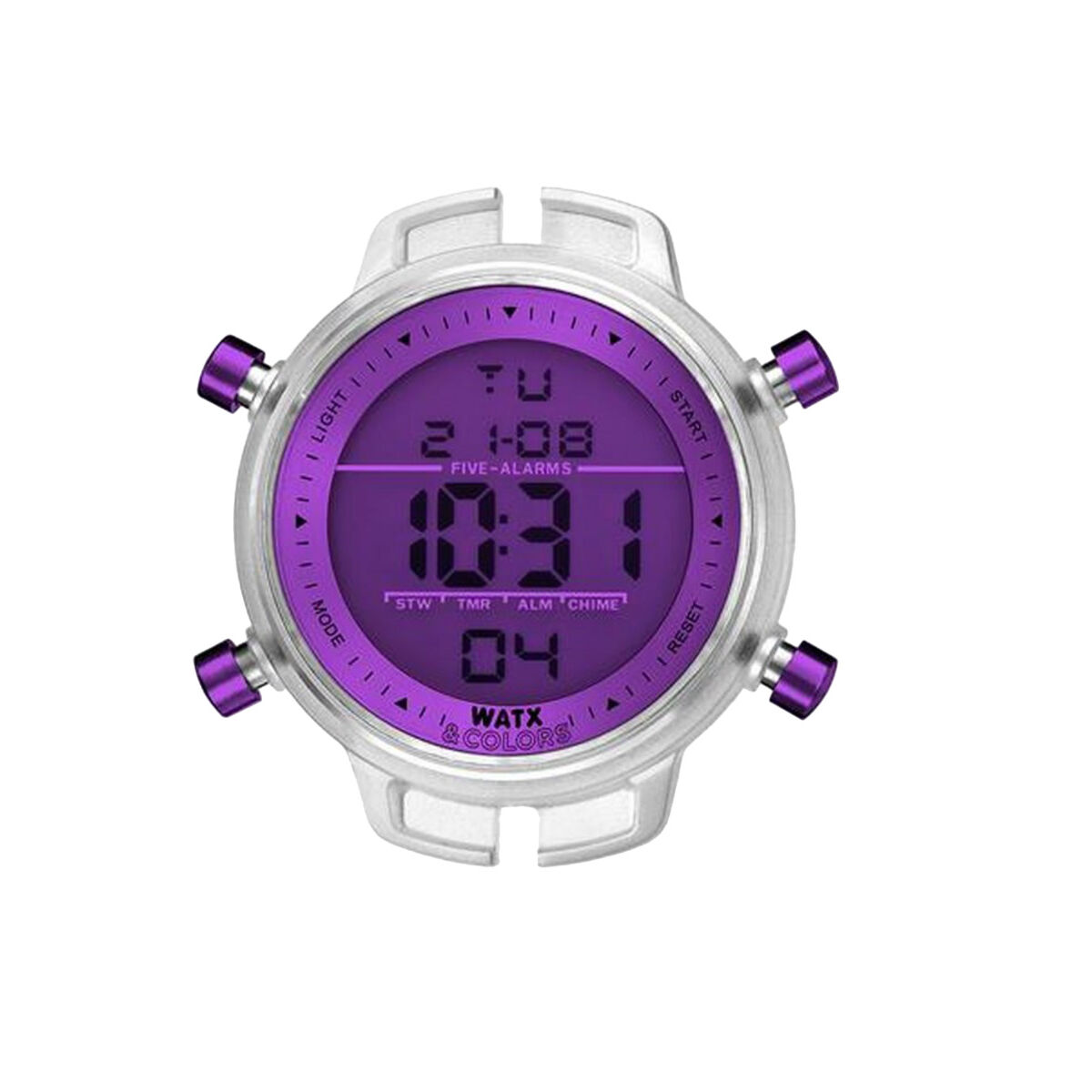 Unisex Watch Watx & Colors RWA1712 Purple Violet ( 46 mm)
