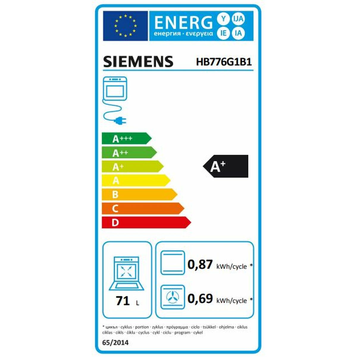 Oven Siemens AG HB776G1B1