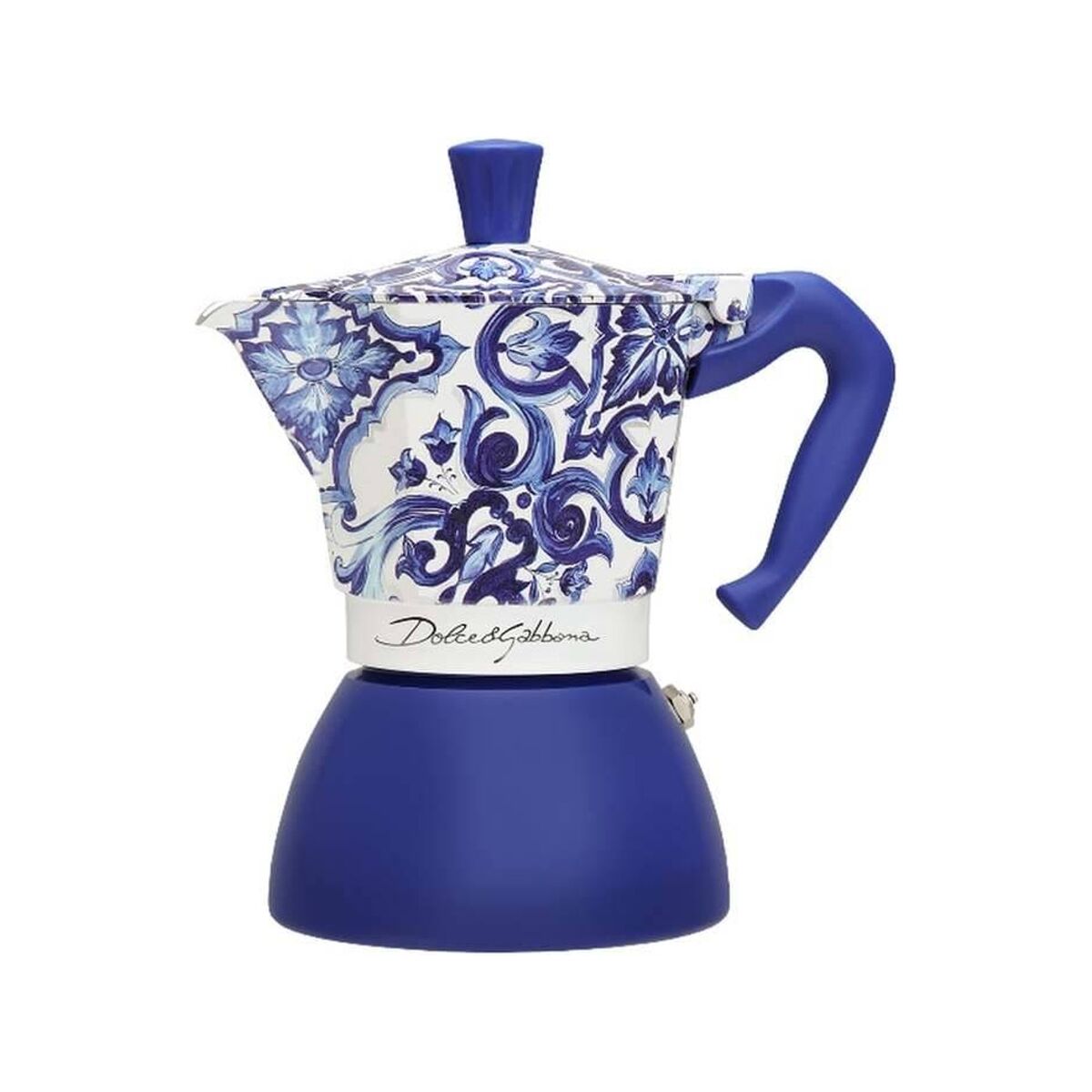 Italian Coffee Pot Bialetti D&G BLU MEDI 6T Blue 6 Cups Italian Coffee Pot Bialetti D&G BLU MEDI 6T Blue 6 Cups