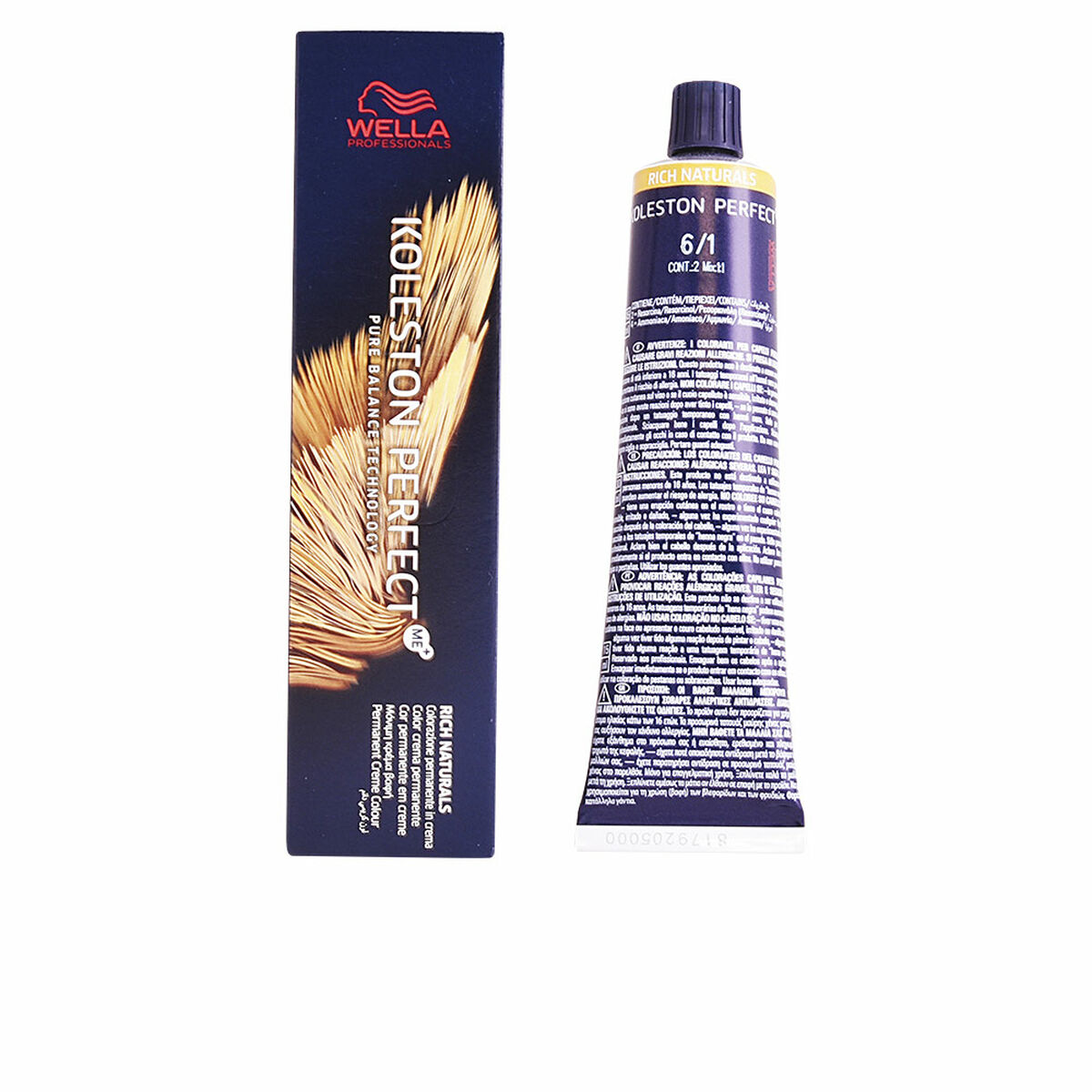 Permanent Dye Wella Koleston Perfect N 6.1 (60 ml)