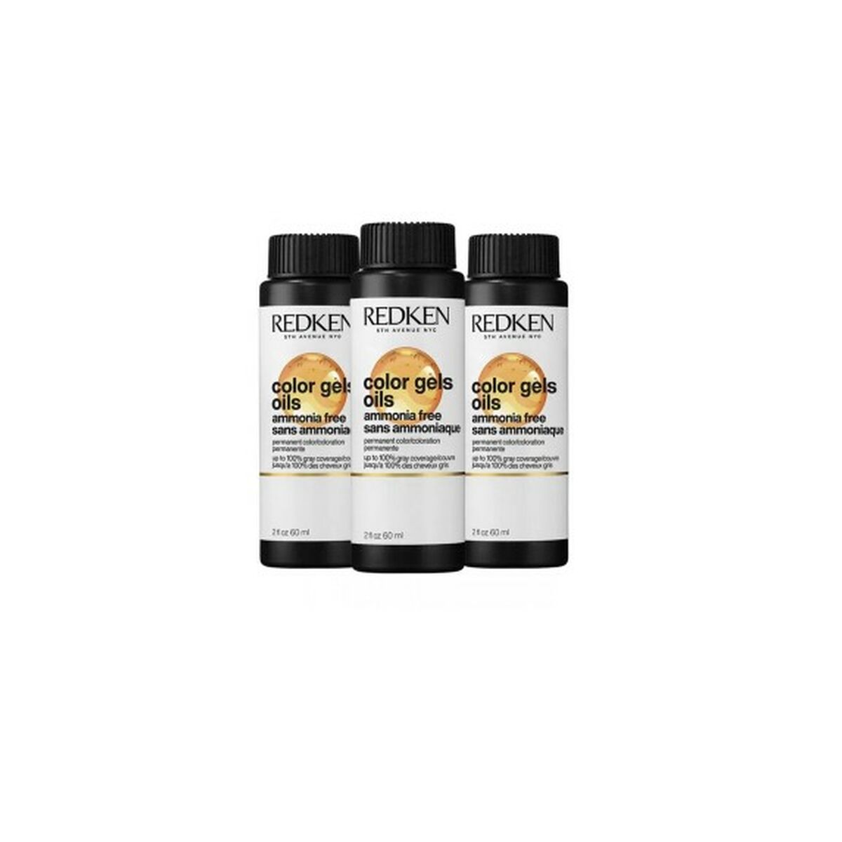 Permanent Dye Redken Color Gel Oils 3 x 60 ml Nº 04NCh – 4.015 (3 Units)