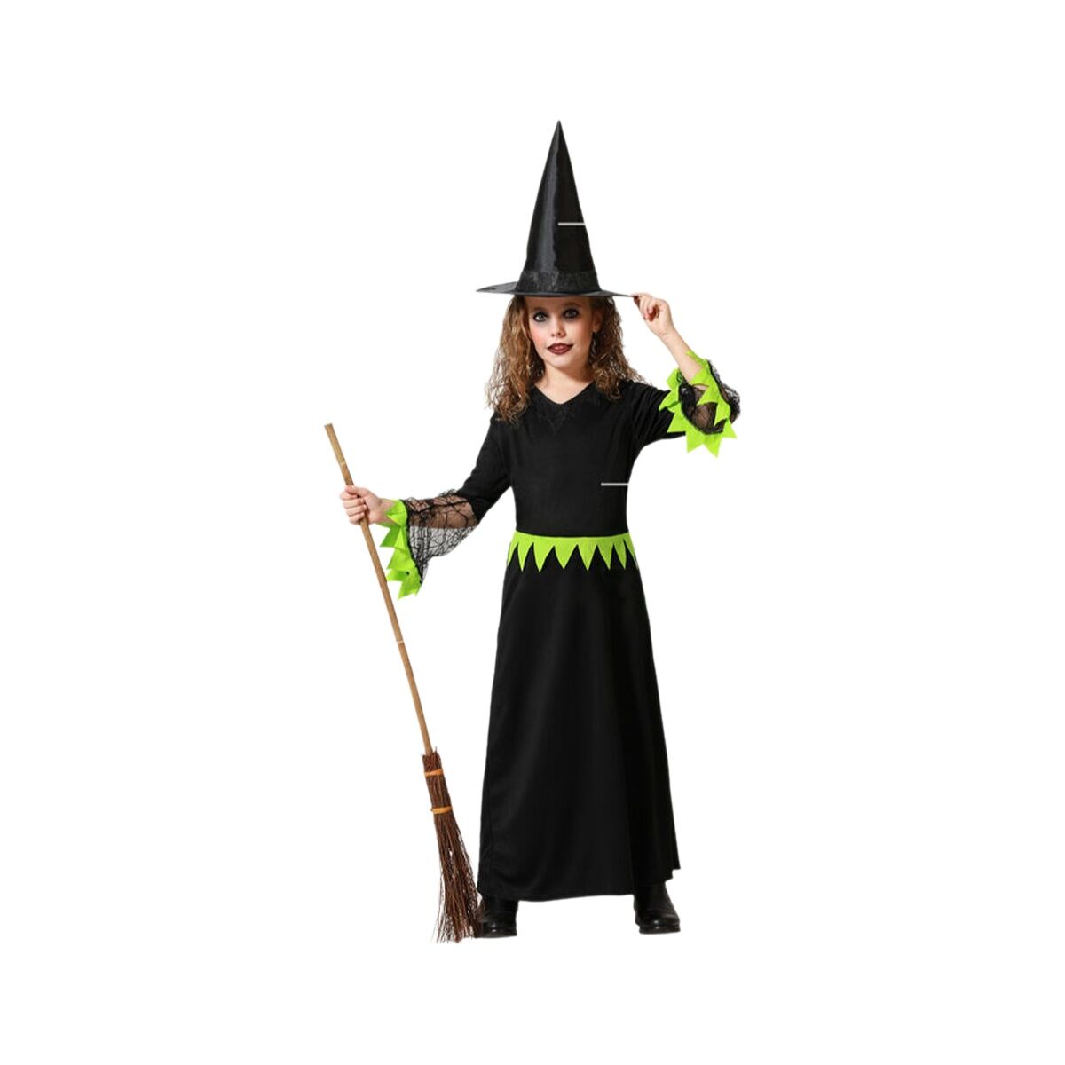 Costume for Children Green Witch Halloween