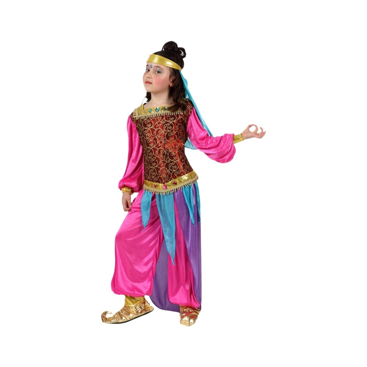 Costume for Children Th3 Party Multicolour Arab Princess (3 Pieces) Costume for Children Th3 Party Multicolour Arab Princess (3 Pieces)