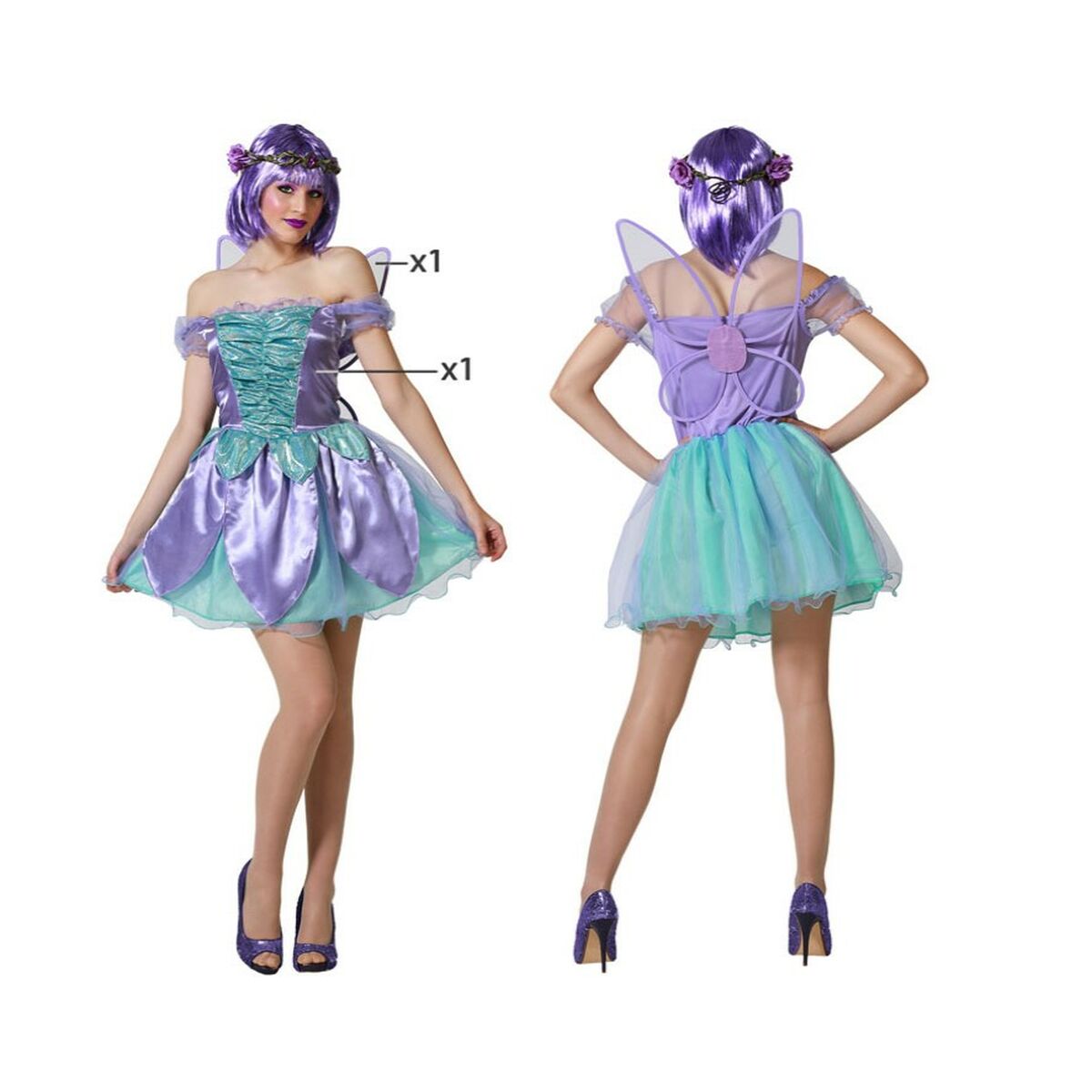 Costume for Adults Purple Fairy Costume for Adults Purple Fairy