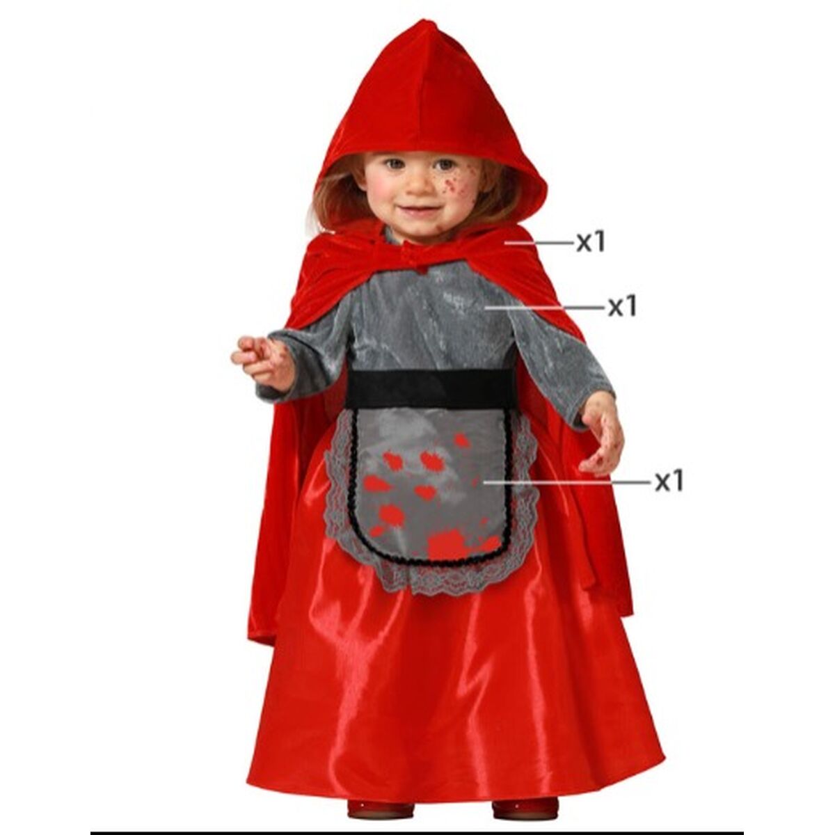 Children’s costume Little Red Riding Hood Bloody Children’s costume Little Red Riding Hood Bloody