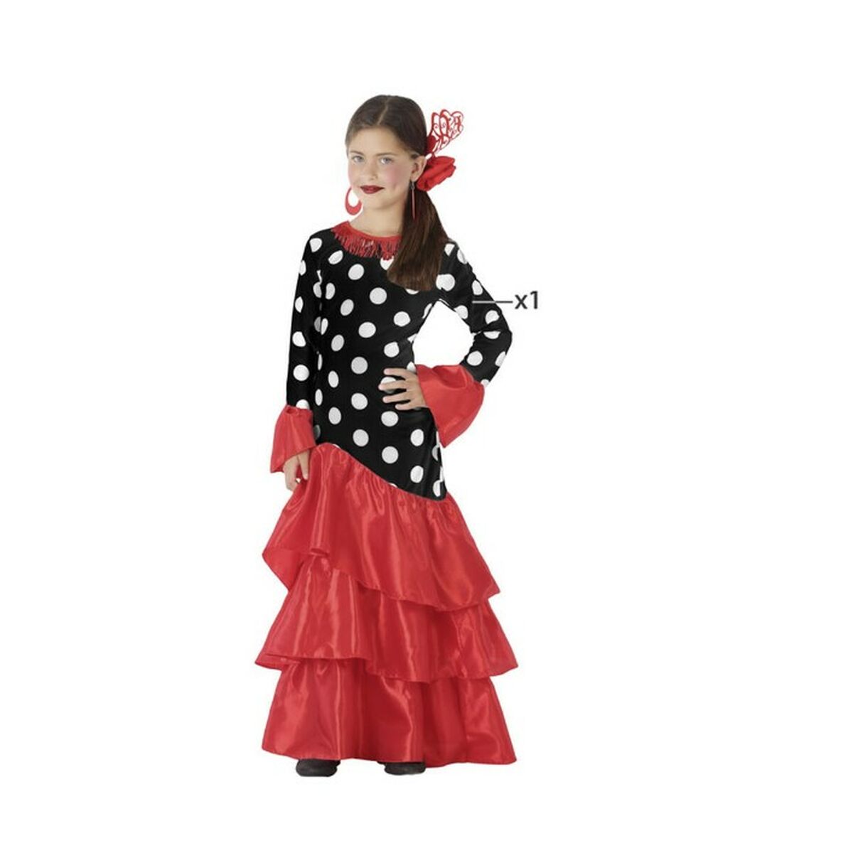 Children’s costume Black Red Spain
