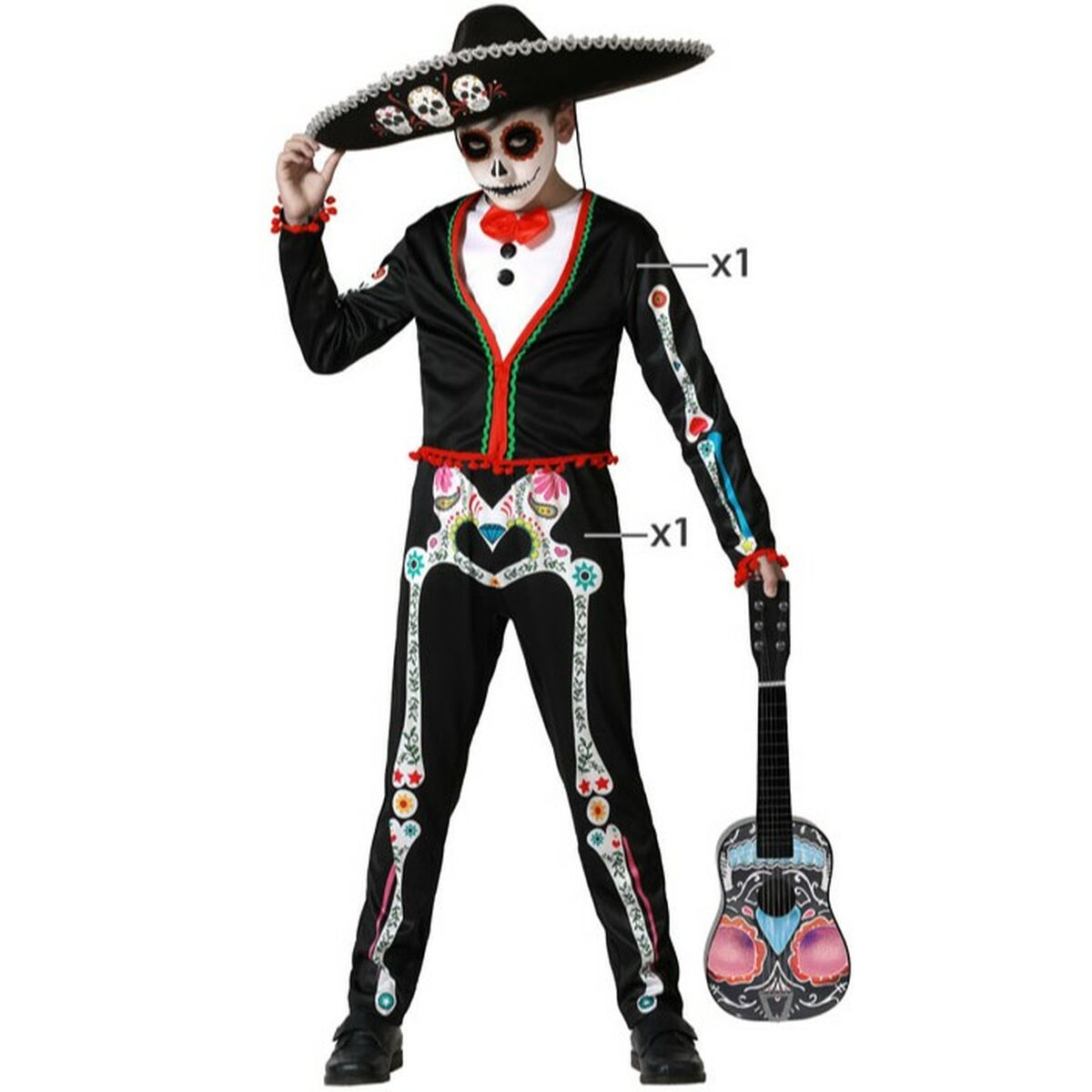 Children’s costume Skeleton Mexican