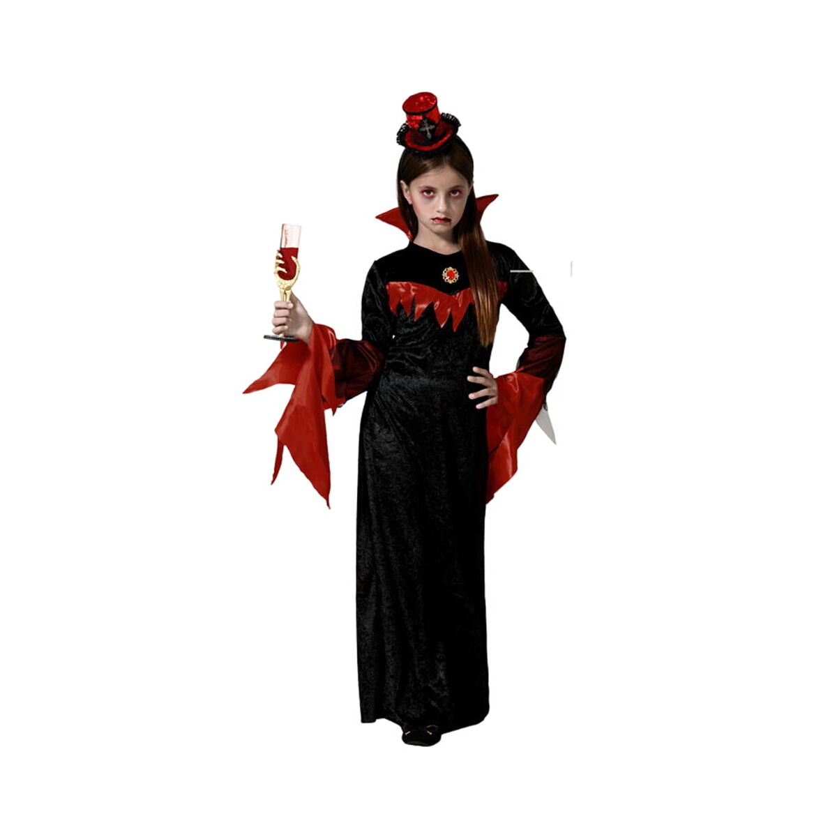 Costume for Children Vampiress 10-12 Years Costume for Children Vampiress 10-12 Years