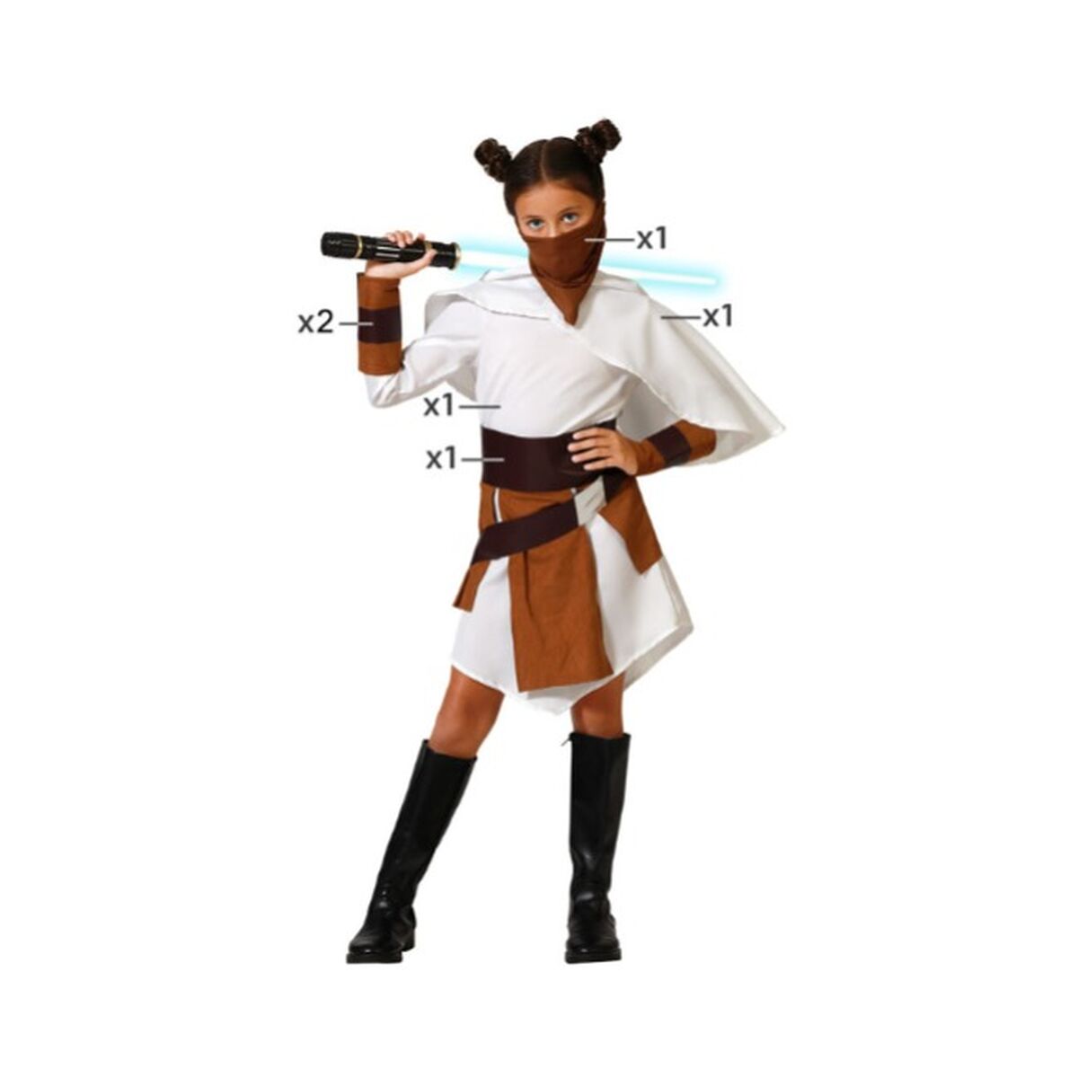 Costume for Children White 10-12 Years Costume for Children White 10-12 Years