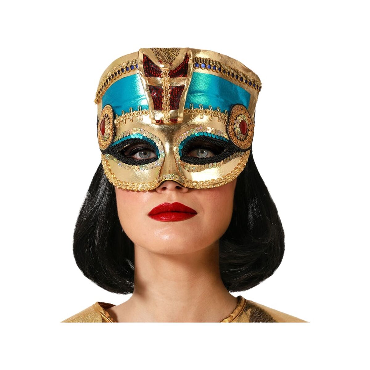 Mask Golden Egyptian Woman Mask Golden Egyptian Woman