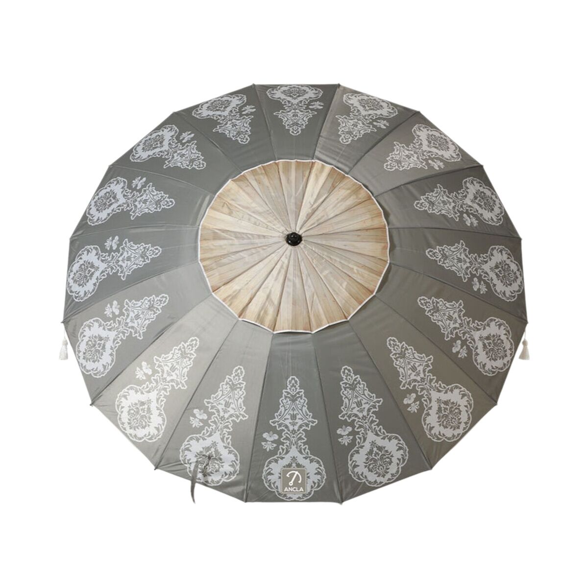 Beach parasol Grey Ø 220 cm SPF50+ Boho Beach parasol Grey Ø 220 cm SPF50+ Boho
