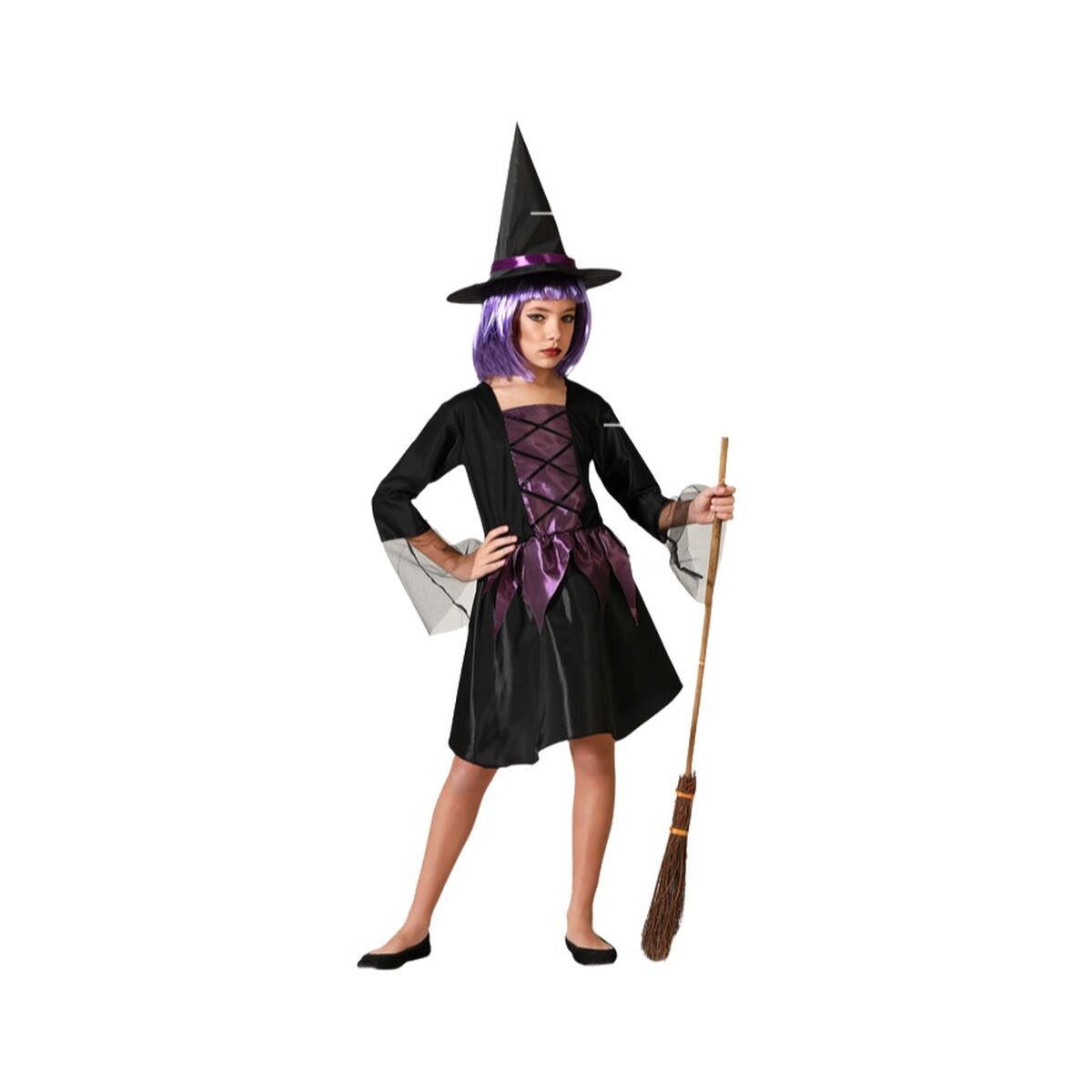 Costume for Children Purple Witch Halloween