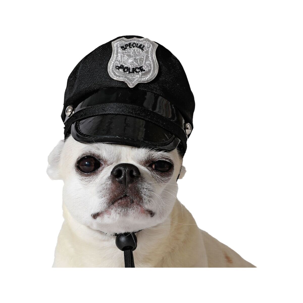 Dog Costume Black Hat Police Officer