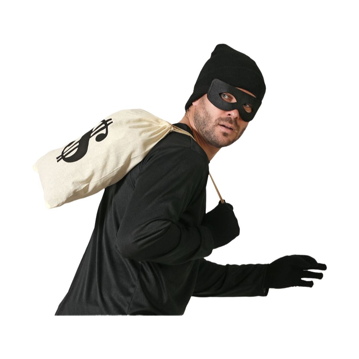 Costume for Adults Thief LadyBug (4 Units)