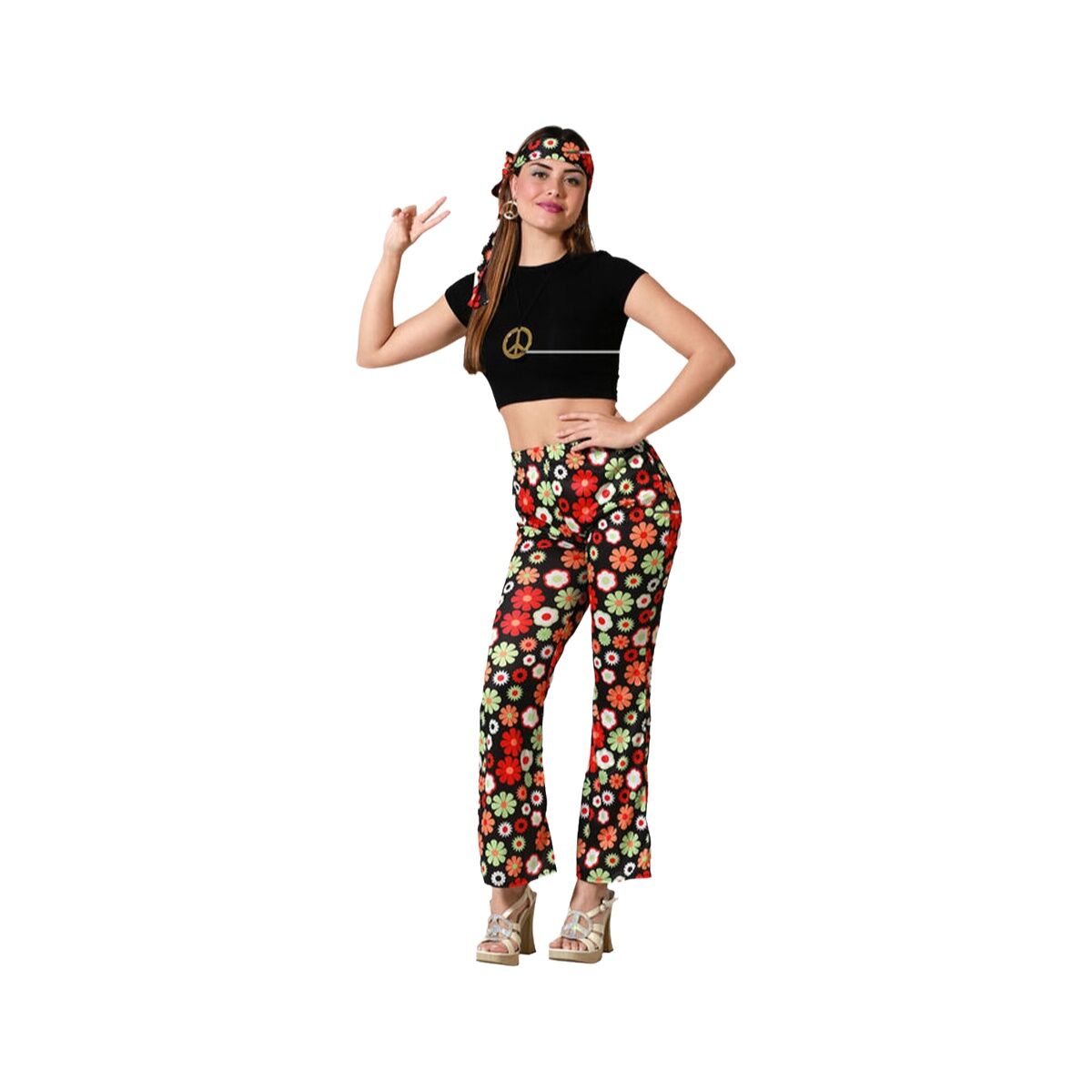Costume for Adults Hippie (4 Units) Costume for Adults Hippie (4 Units)
