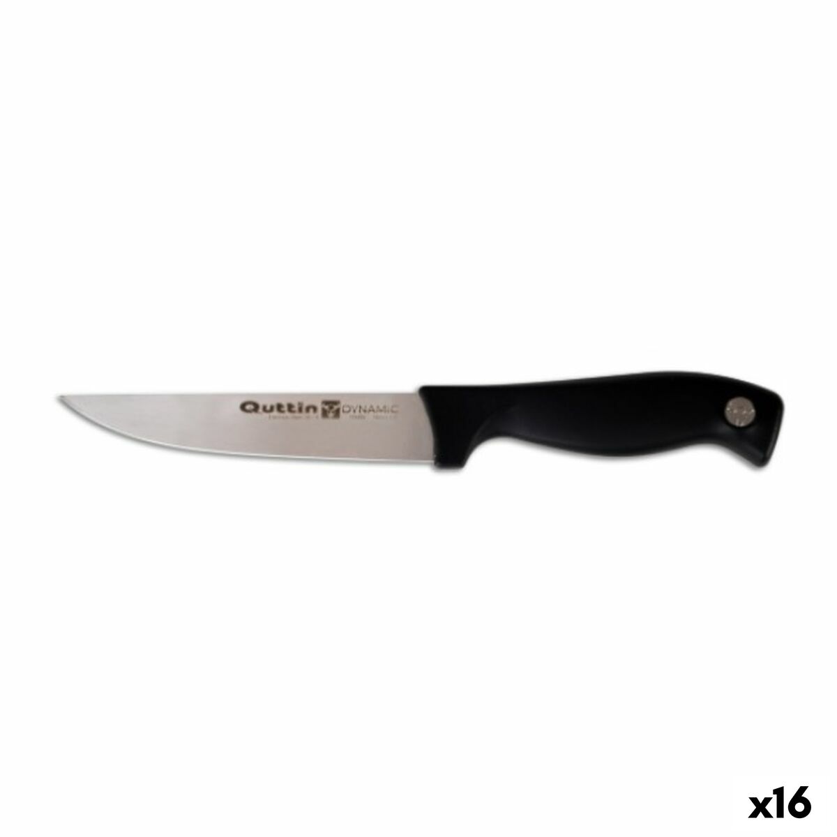 Chef’s knife Quttin Dynamic Black 14 cm (16 Units)