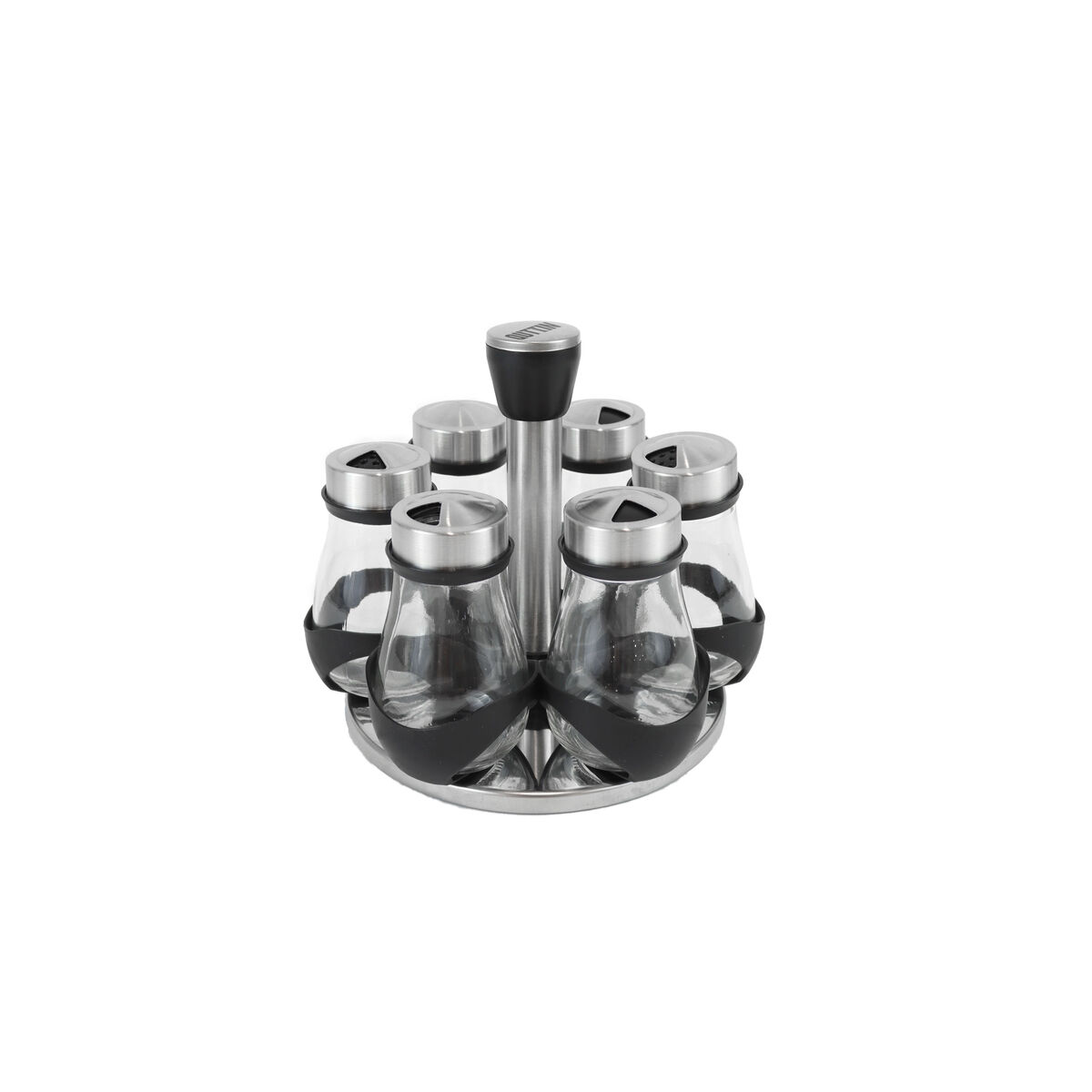 Stainless Steel Spice Rack Quttin 17,8 X 17,8 X 16,3 CM (6 Pieces) (8 Units)