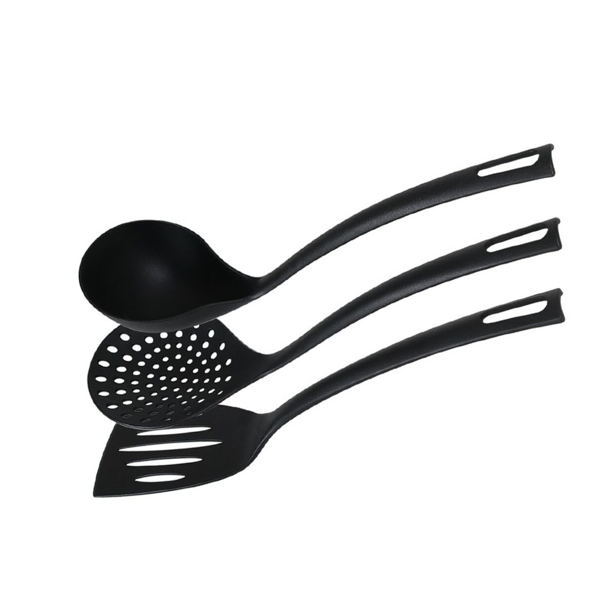Set of Kitchen Utensils Quttin   Nylon Black 3 Pieces (20 Units)