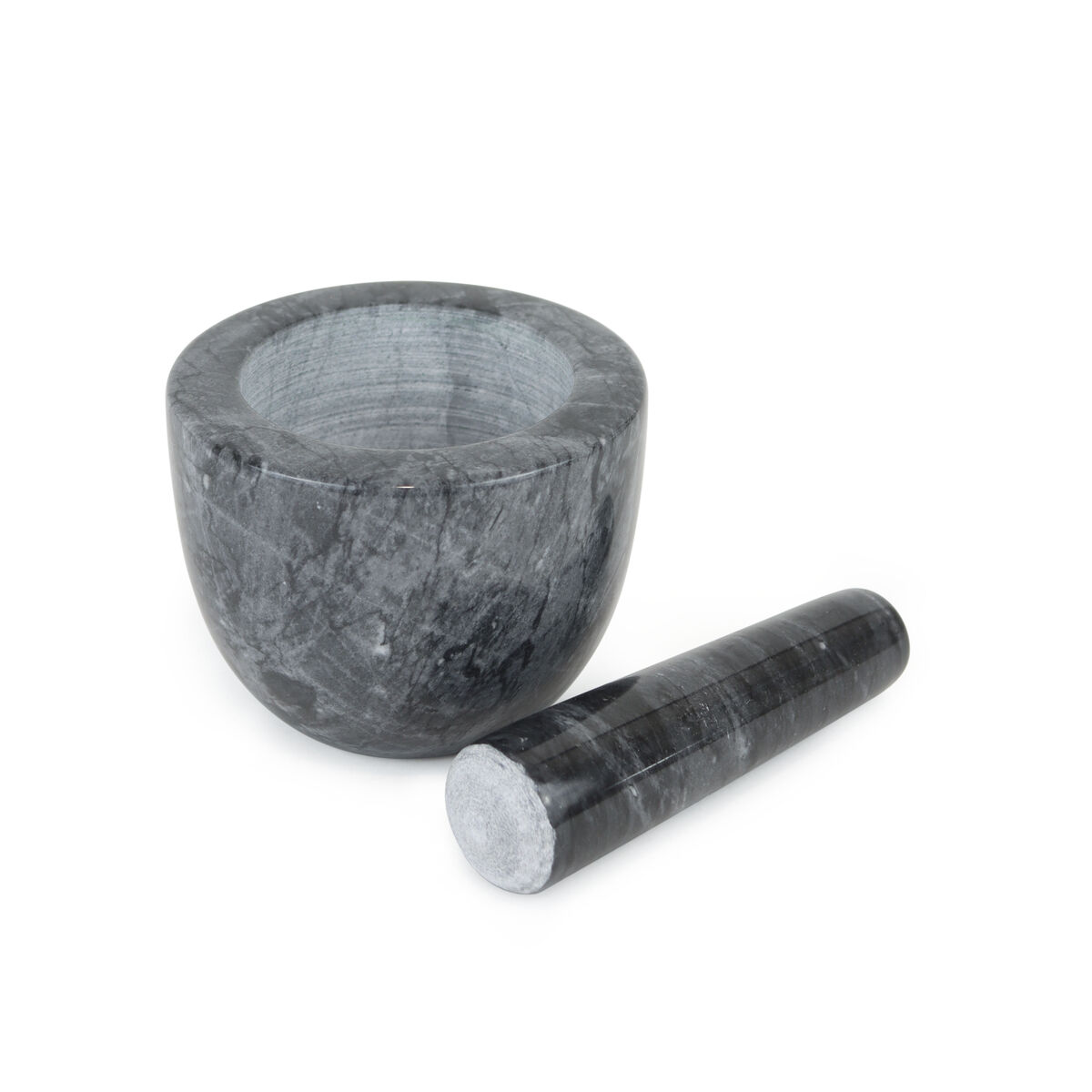 Mortar and pestle Quttin Granite 10 x 10 x 8 cm (12 Units)